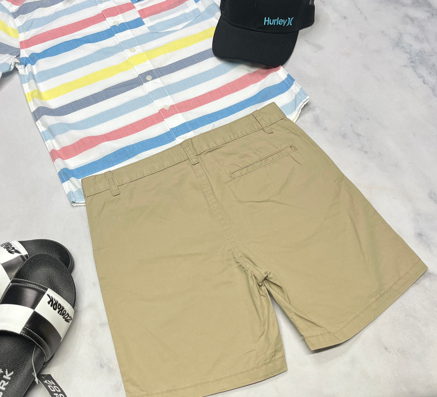 🌴 Bermuda : Tan 14-16 ans garçons neuf !