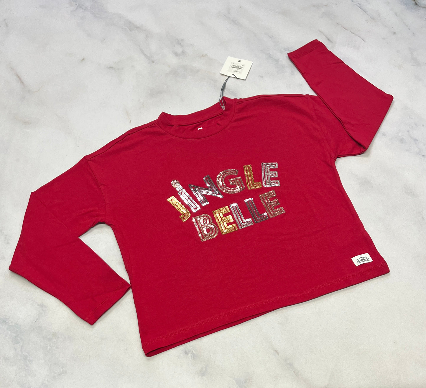 Manche longue : 8(7-8 ans ) et 10(9-10 ans ) fille neuf logo brillant .