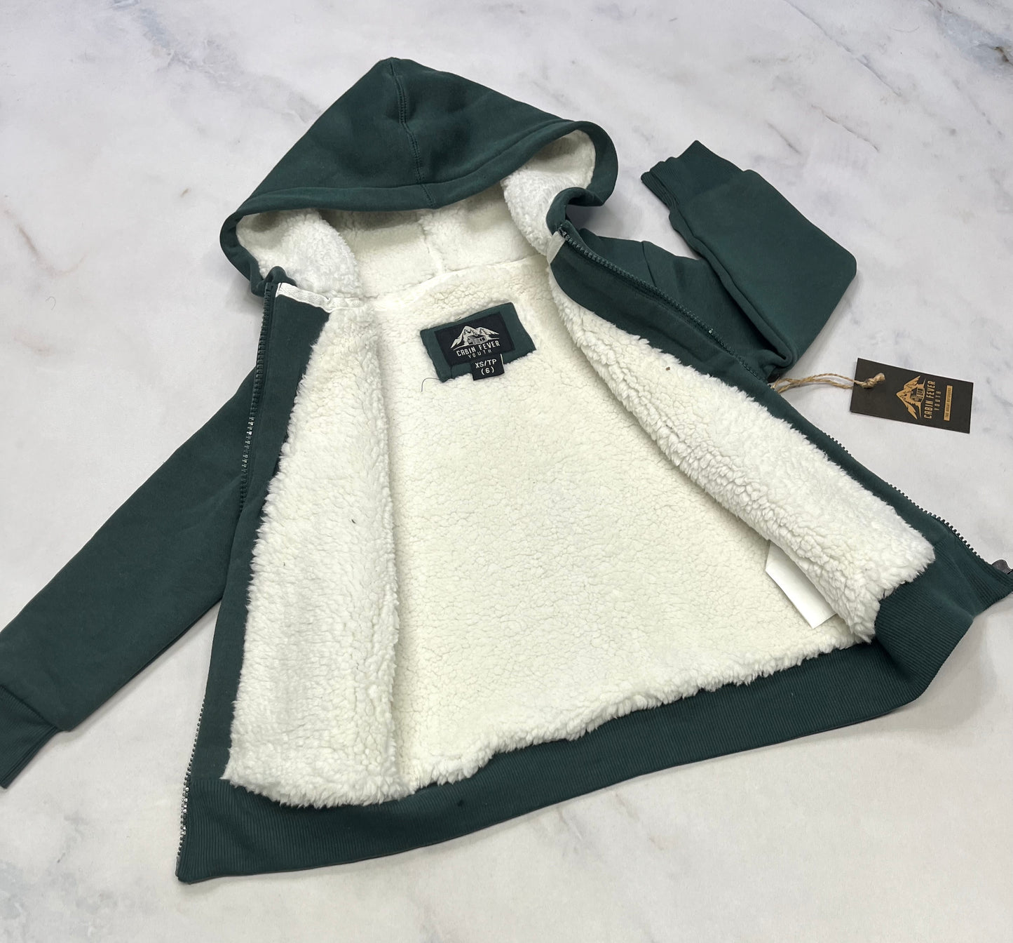 Veste : Doubler en molleton 5-6 ans neuve .