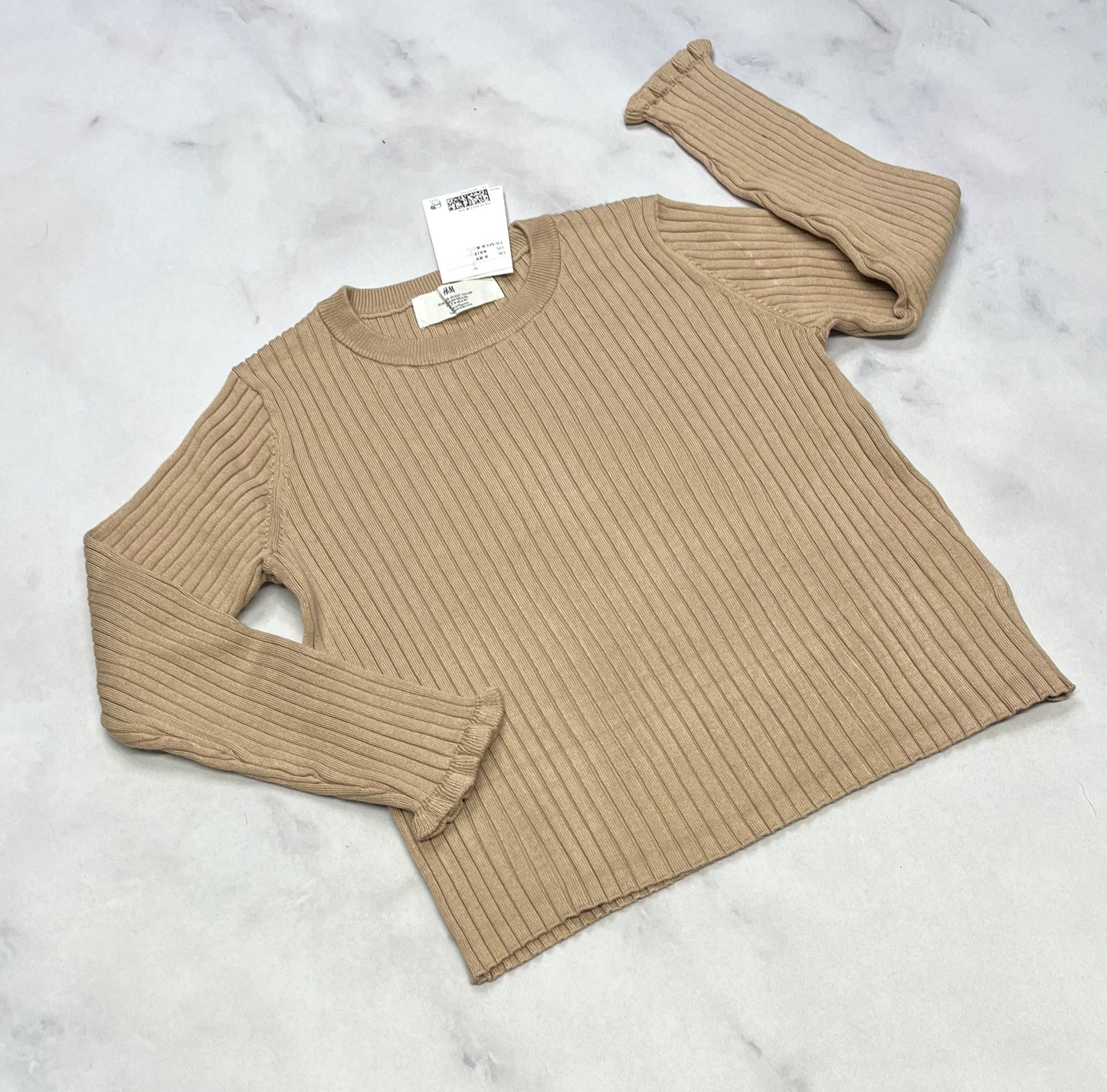 Manche longue : Rib / texturé fait 6X-7 ans neuf !