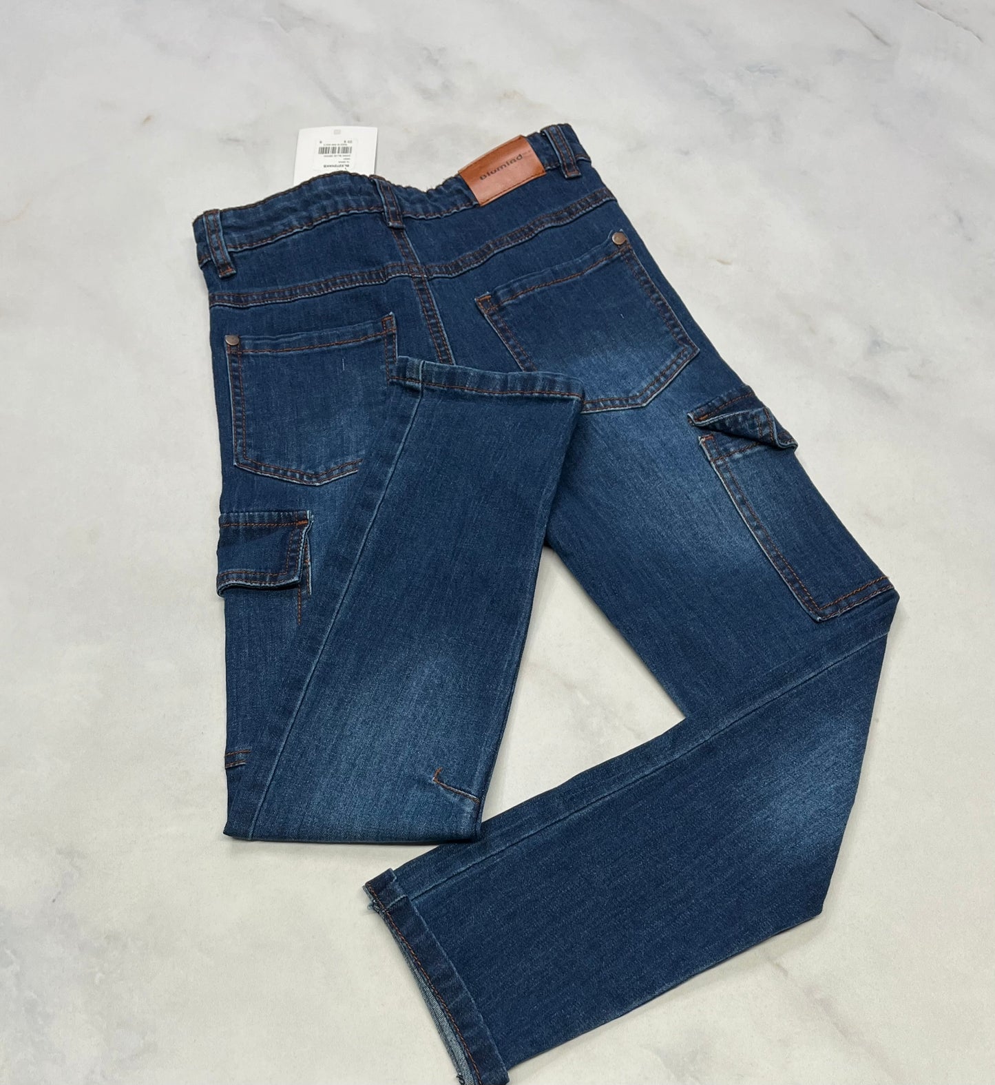 Skinny jeans : Cargo mou 8 ans fille neuve .