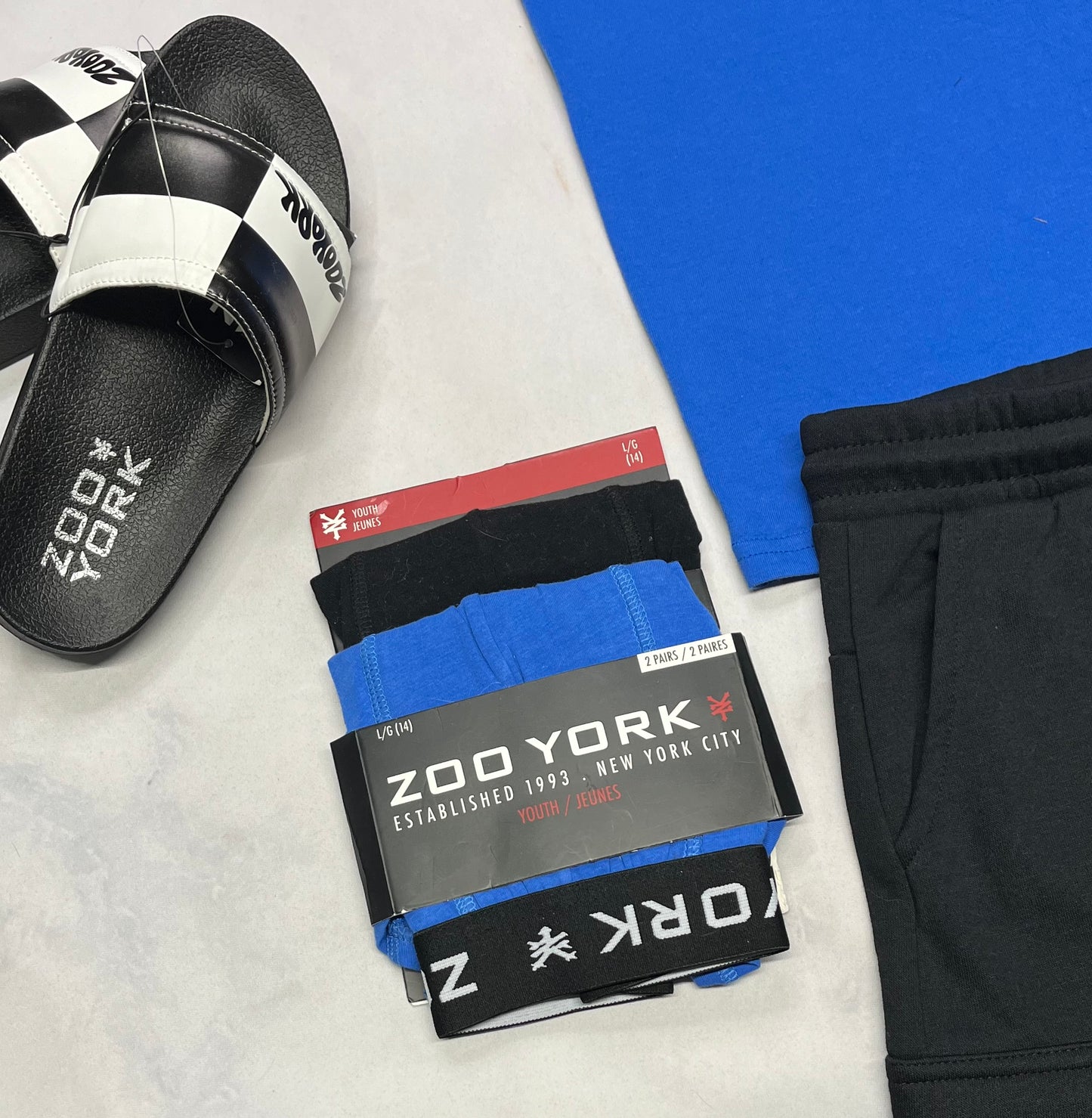 đź’™ 1 lot de : 2x boxers en coton Zoo York 14 ans neuf !