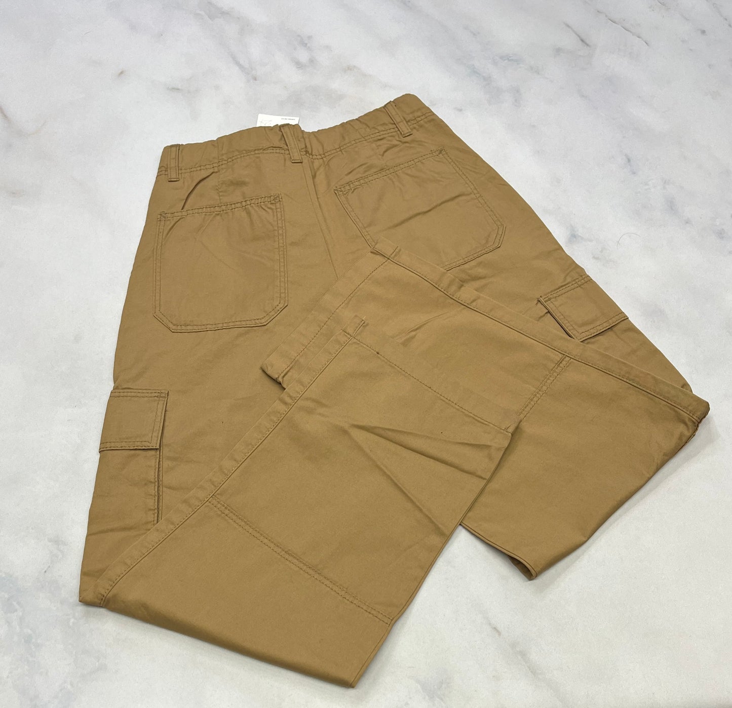Pantalon cargo : Tan neuf / ajustable .