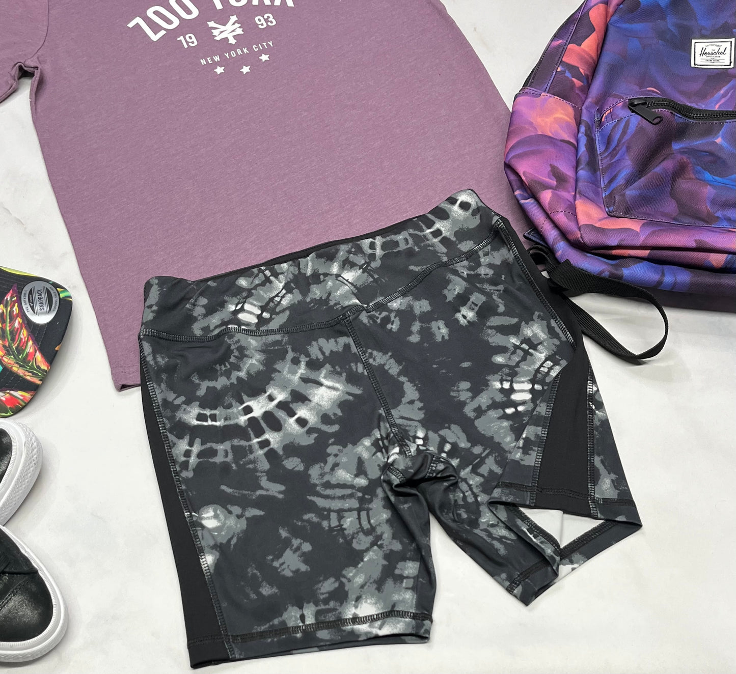 💜 Cuissard : en tissu de sport stretch Tag 16 ans fille neuve .
