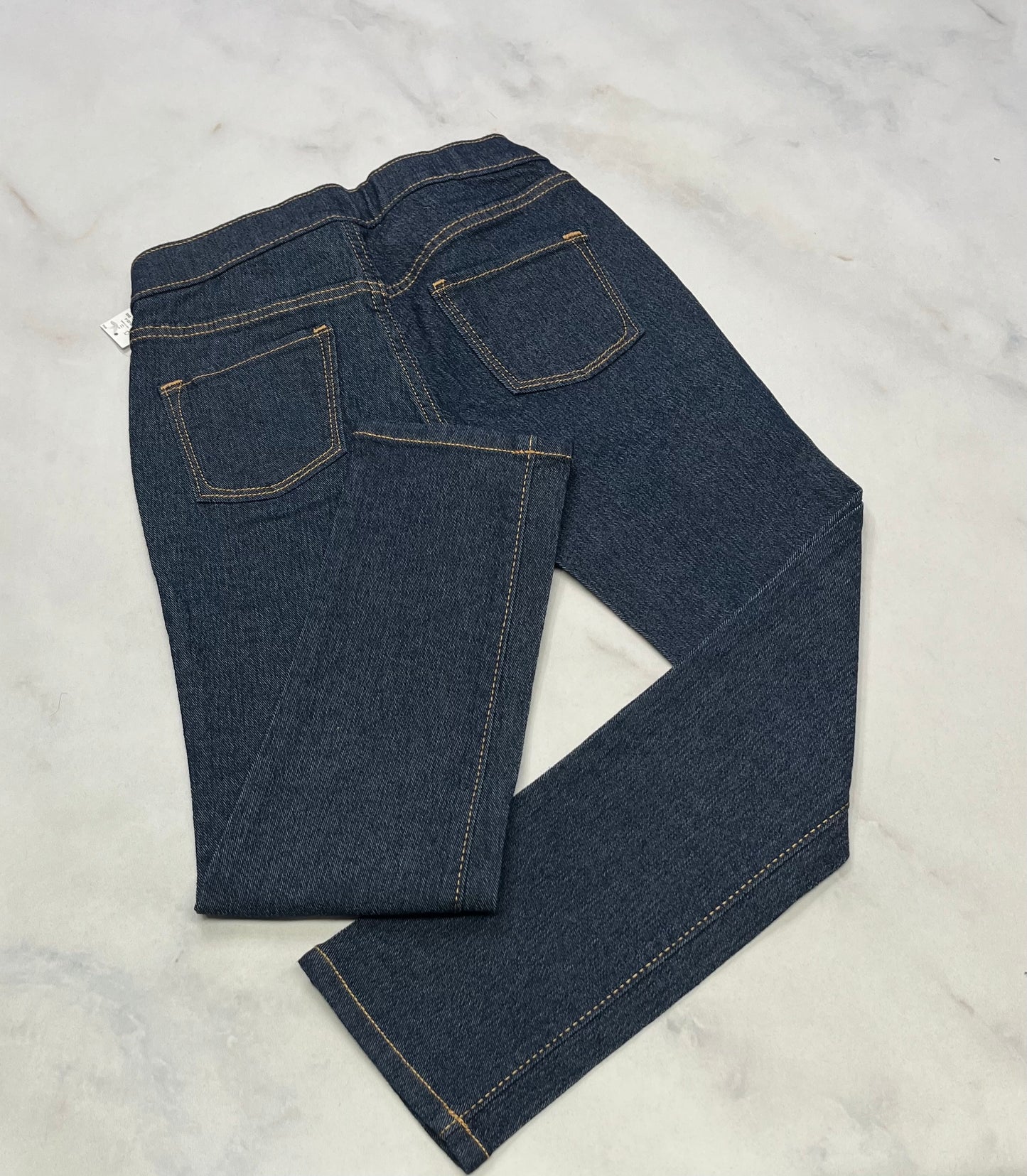 Jeans taille legging : ajustable 8 ans fille neuve!