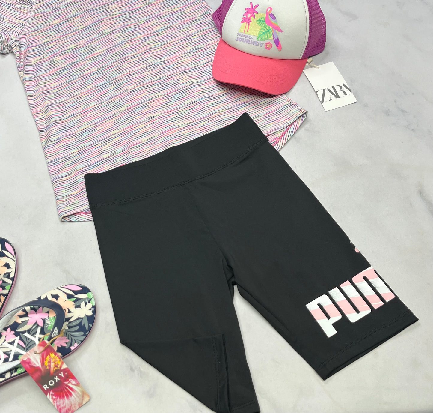🌷 Cuissard : Puma en tissu de sport stretch 10-12 ans fille neuf !
