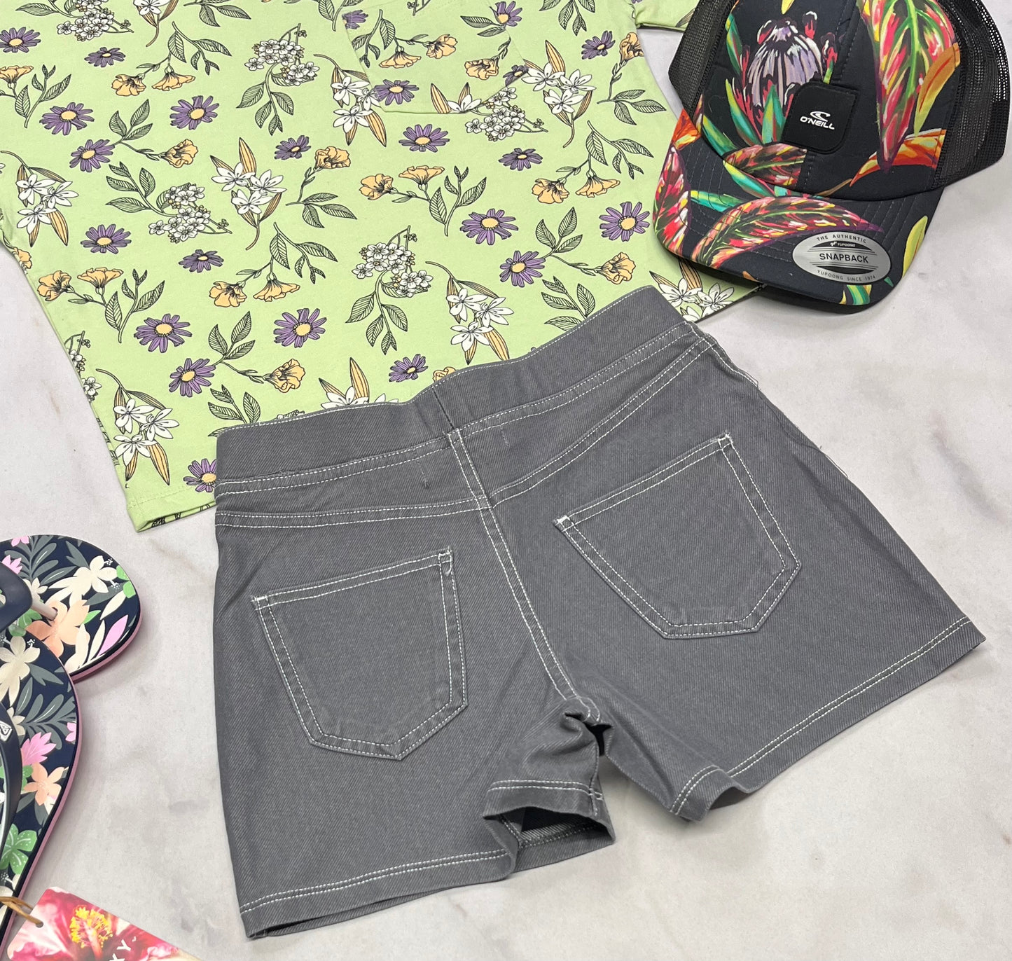 🌿 Short Jeg. Jeans : molle stretch confo . 8-9 et 9-10 ans fille neuve .