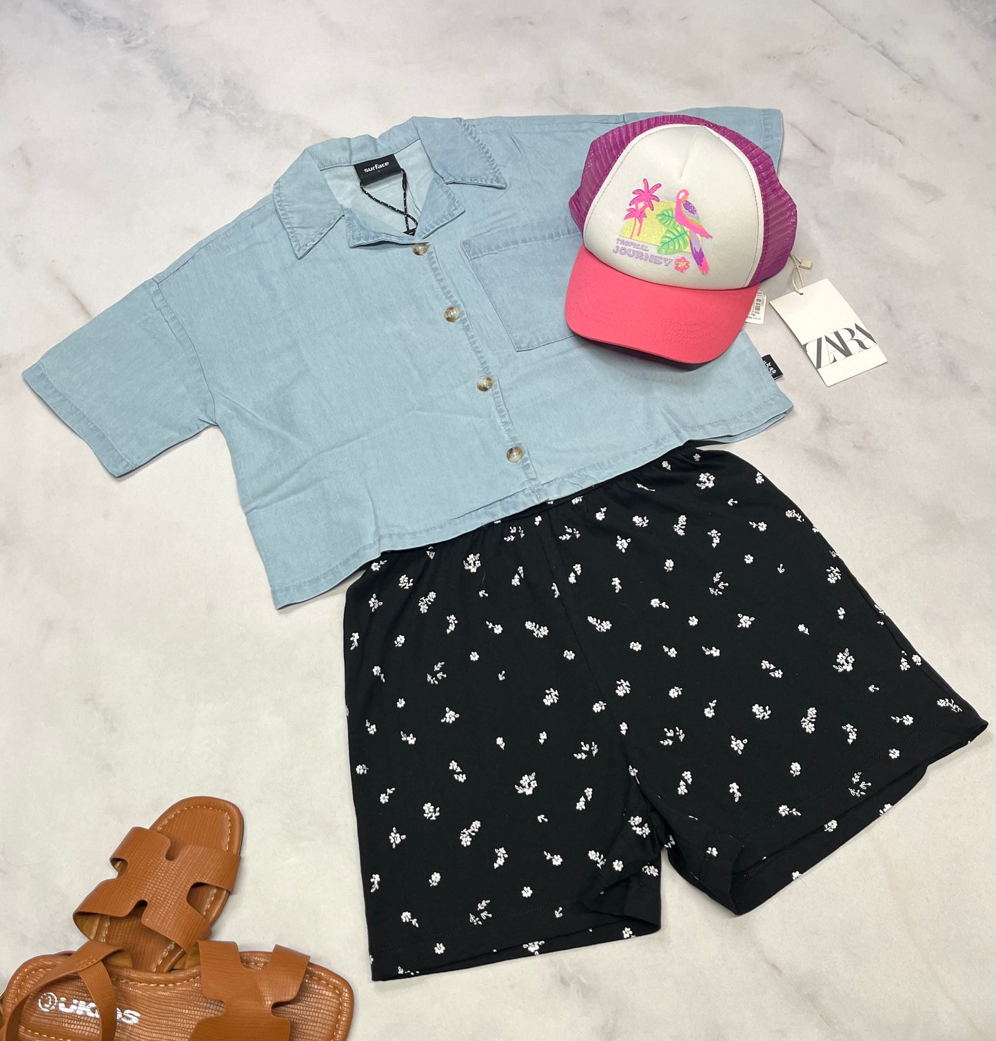 🌸 1 pièce fleurit noir: 8( 7-8 ans fille ) neuf !