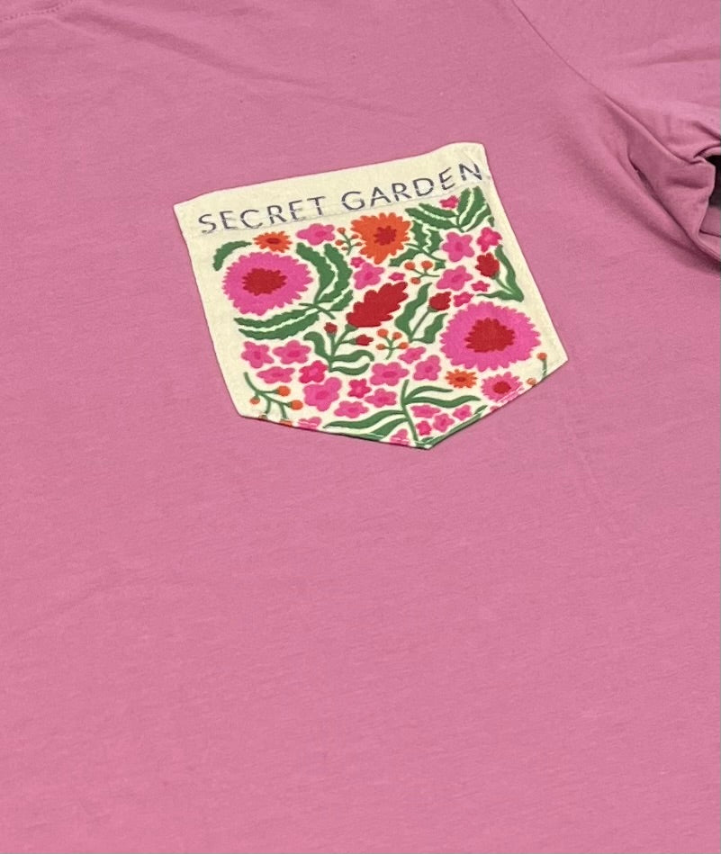 🌷Manche courte vieux rose : en beau coton stretch L/fit femme stretch neuf !