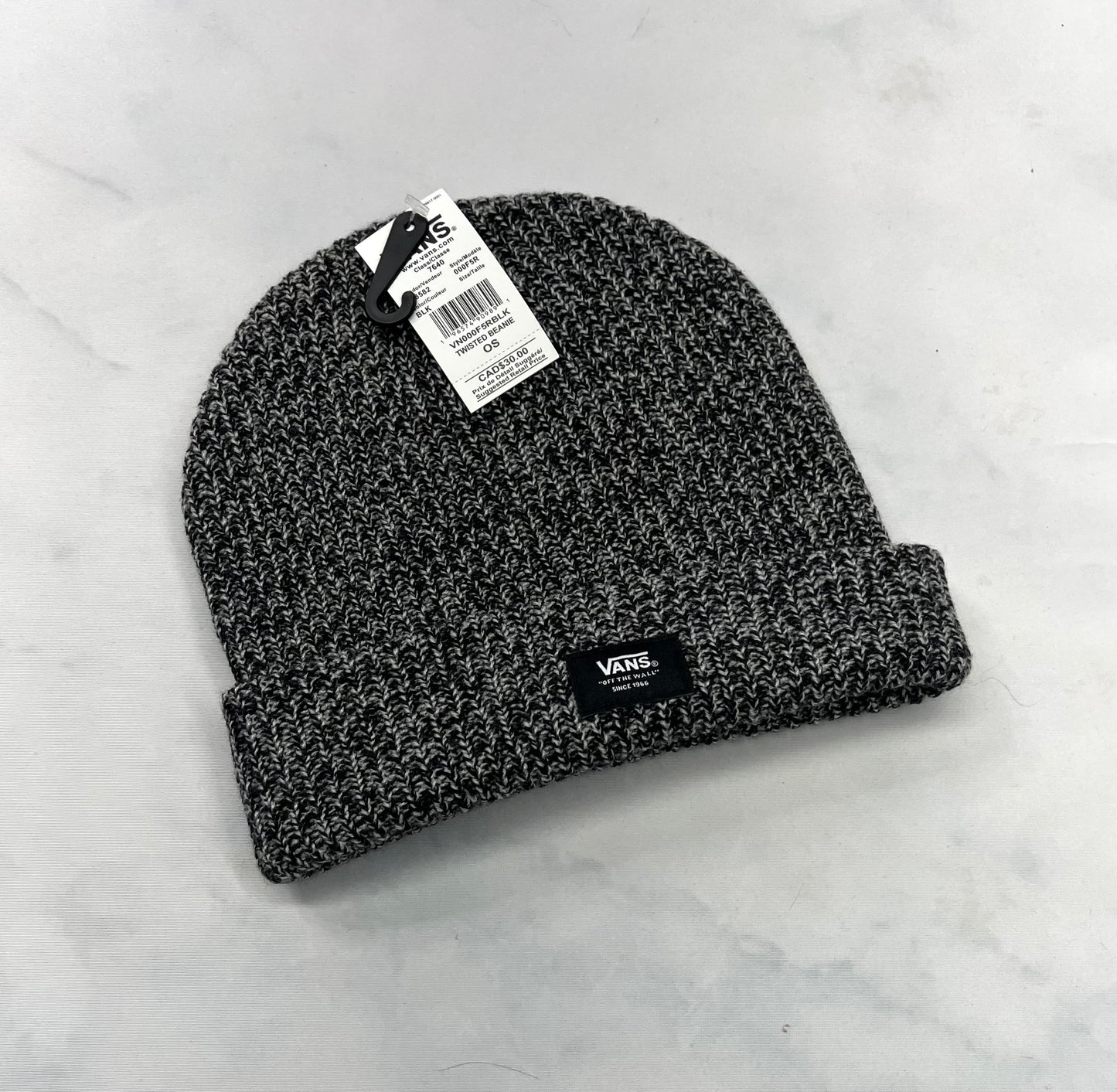 VANS : Tuque adulte unisexe qualité incroyable 2 tons . Tricot chaud / stretch .