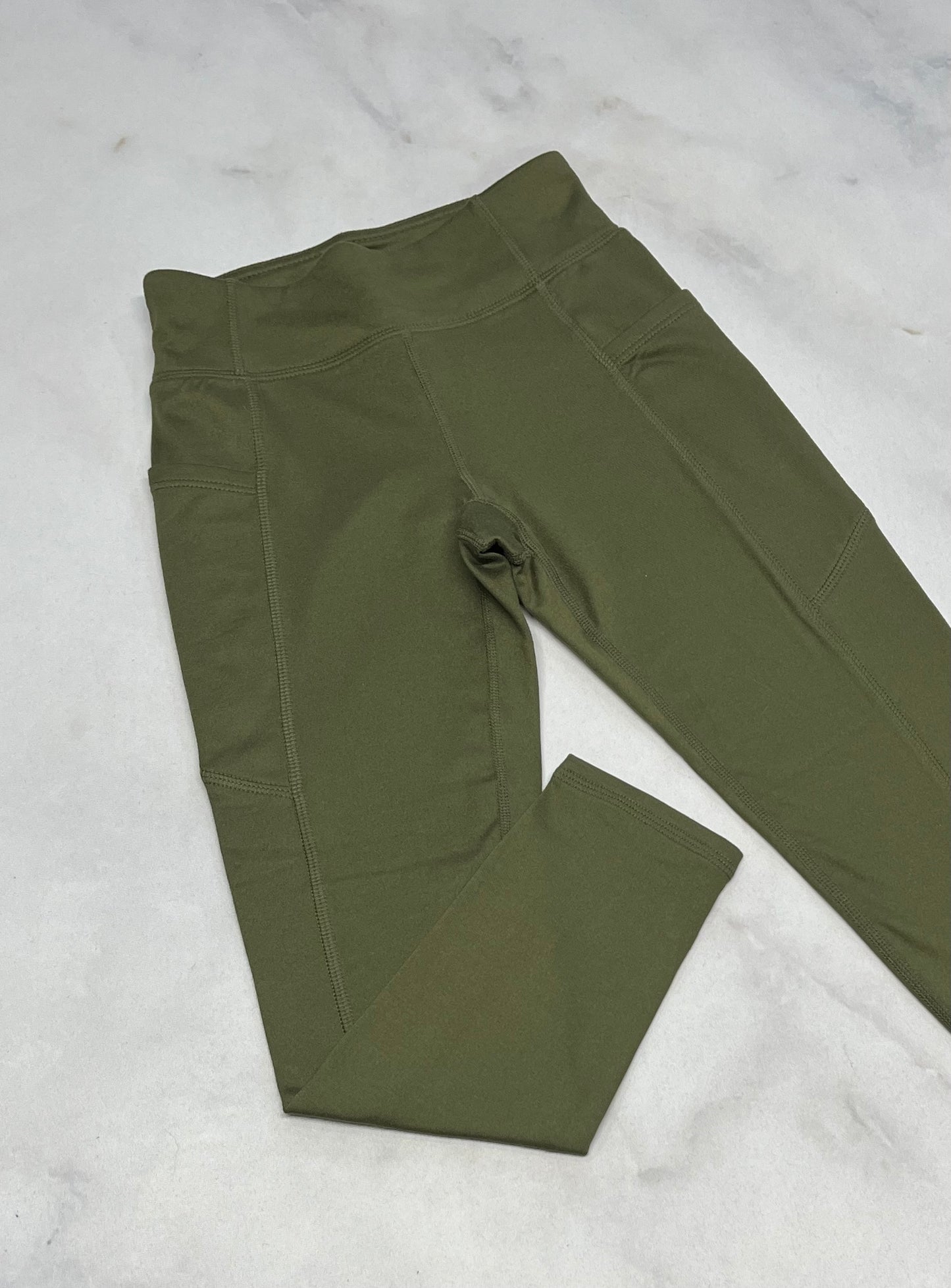 GAP: Skinny sport kaki en micro polar doux à l’intérieur . Neuf ! 4-5 ans et 6X .