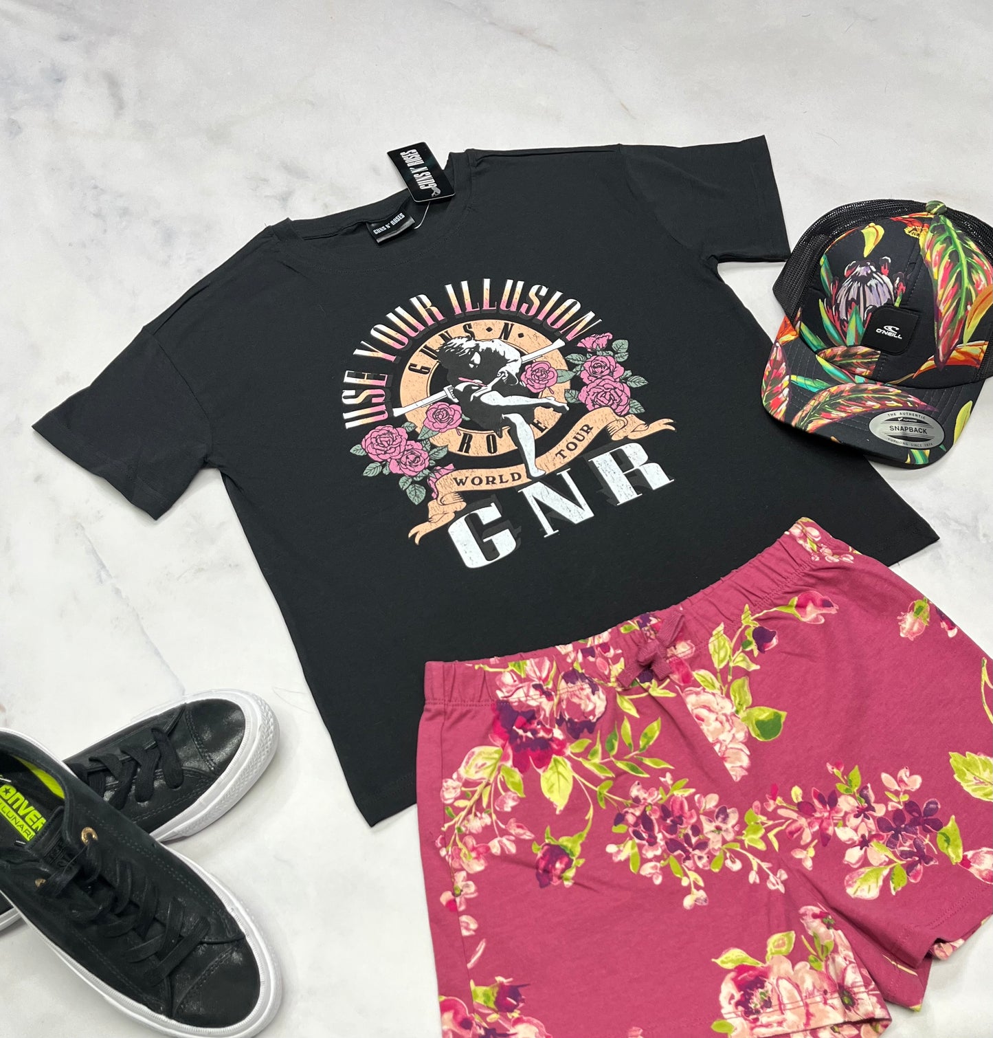 🌷 T-Shirt : Guns N Roses 10-12 ans coupe confo neuf !