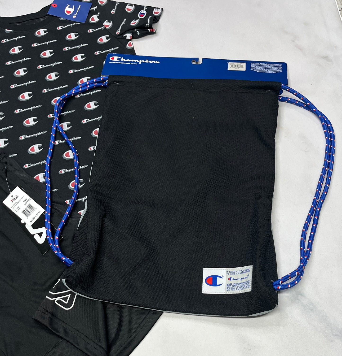 🤩Sac Champion : pour enfant-Ado-Adulte . Sac à linges , souliers etc … Qualité ++ neuf !