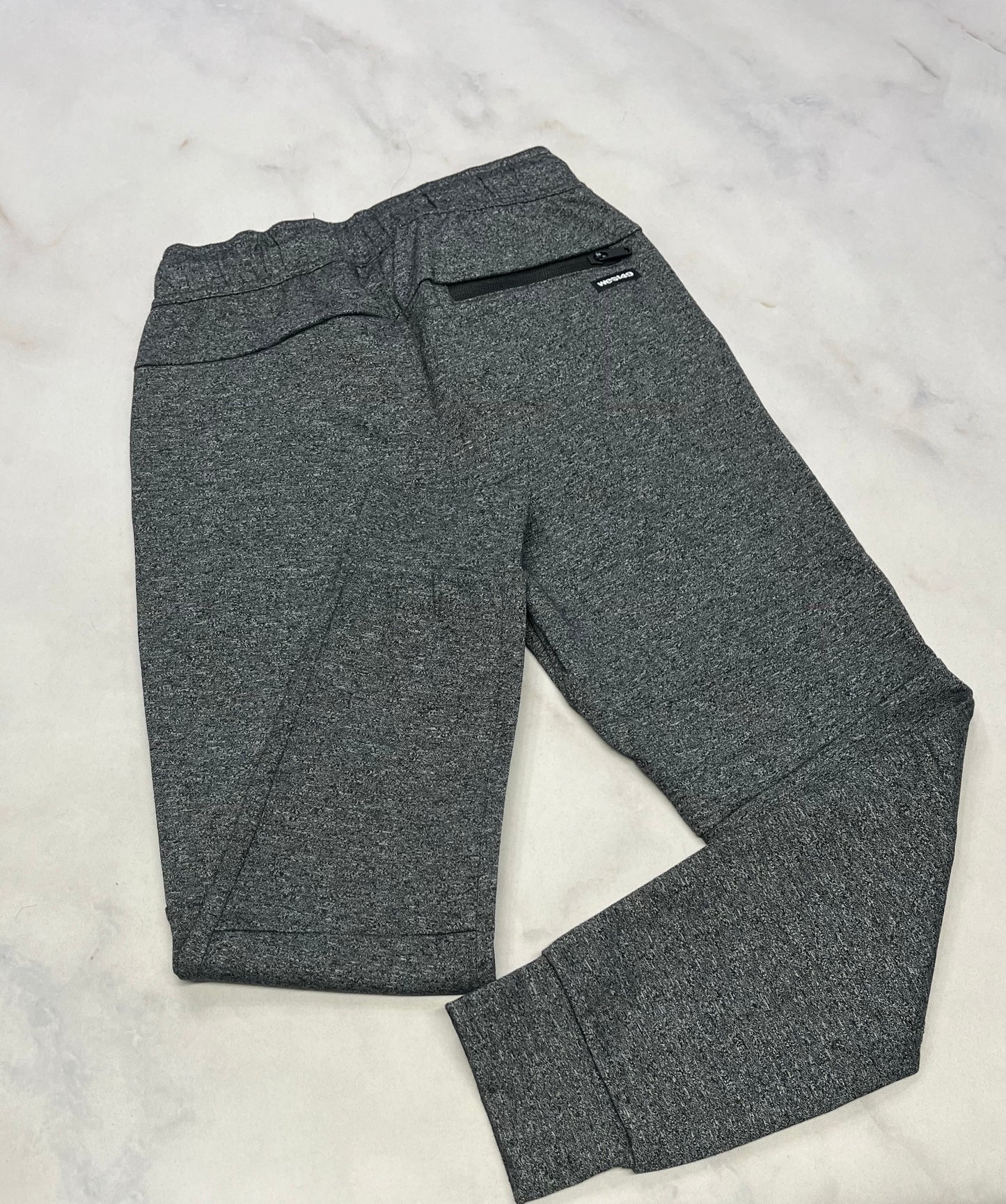 Jogger West : Gris zip aux poches au dos . Neuf ! 7-8 ans
