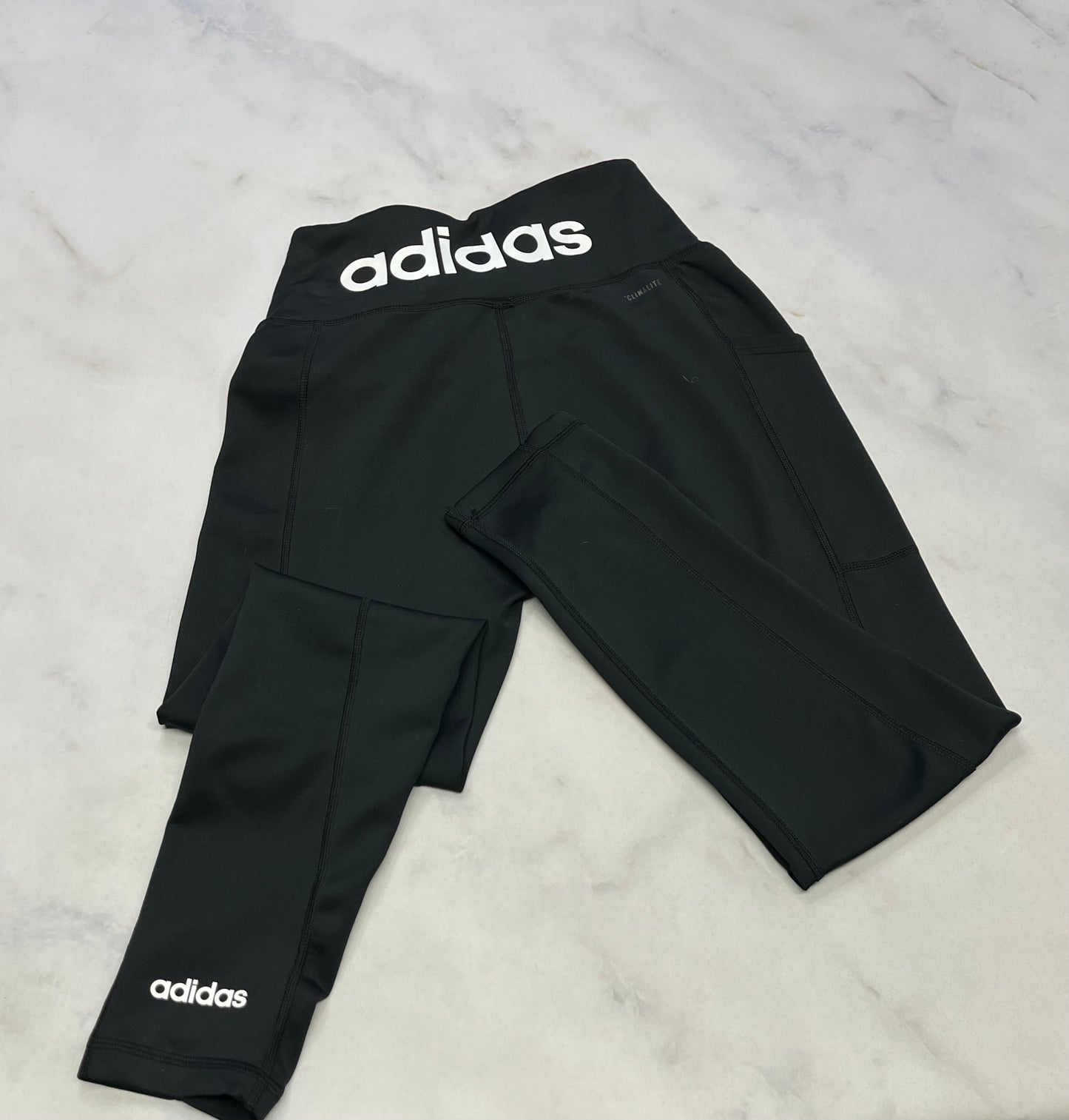 Adidas : Skinny tissu sport taille haute fait 14 ans ado