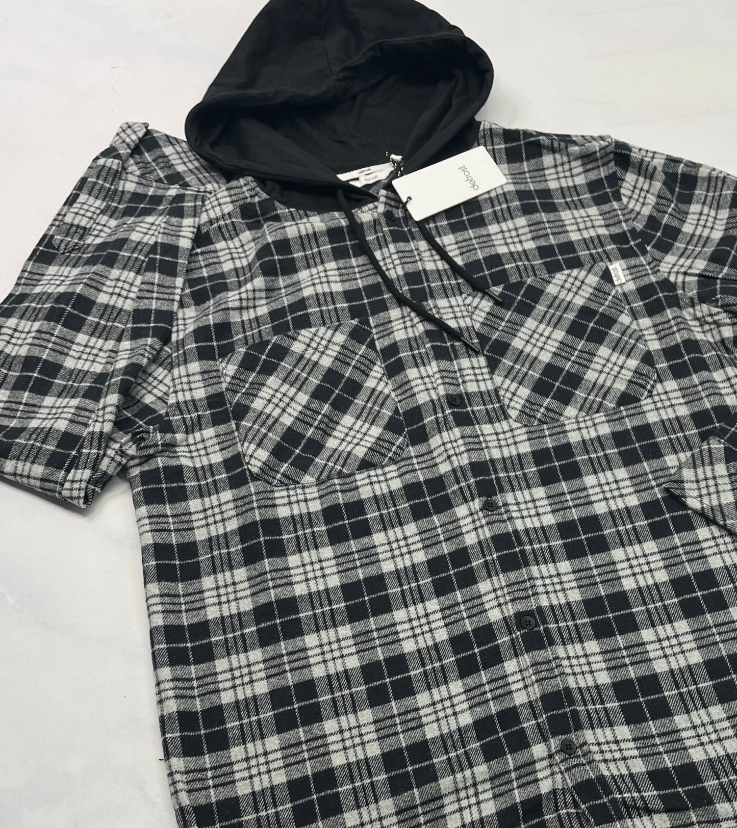 Chemise Defrost : en flanelle douce avec capuchon neuve ! Small et médium homme confo .