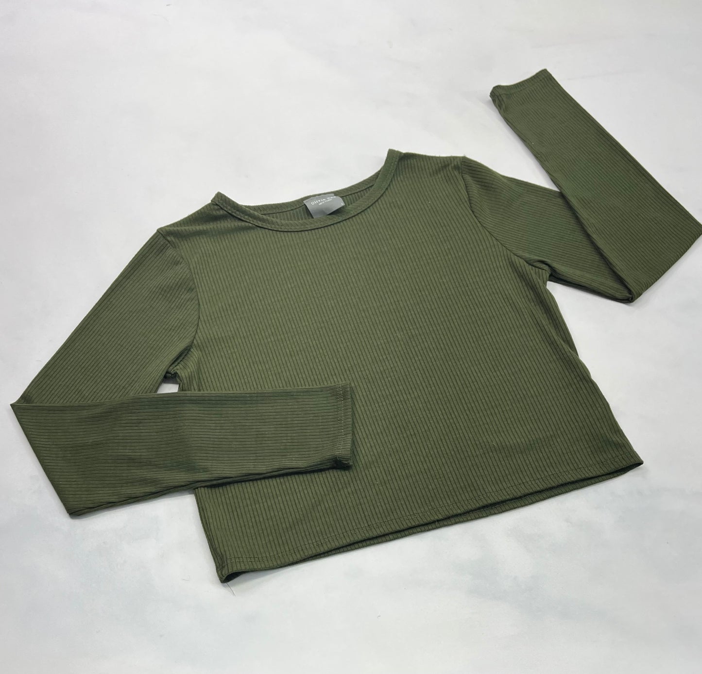 ..RIB manche longue : écourté kaki stretch fait Small 5-6 ans comme neuf !