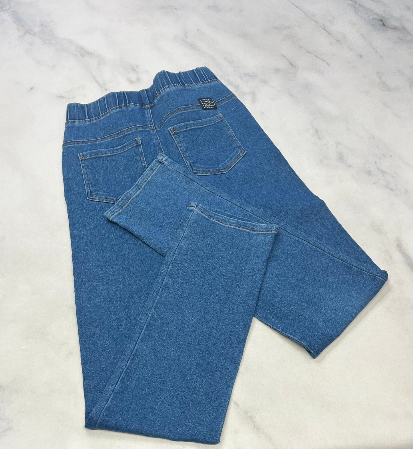 Skinny jeans : ultra ultra mou ! Taille élastique 14-16 ans