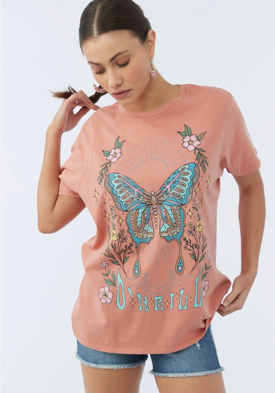 🌿 T-Shirt corail : O’Neill fait 2XL femme coupe relax neuf ! Encore + beau en vrai .