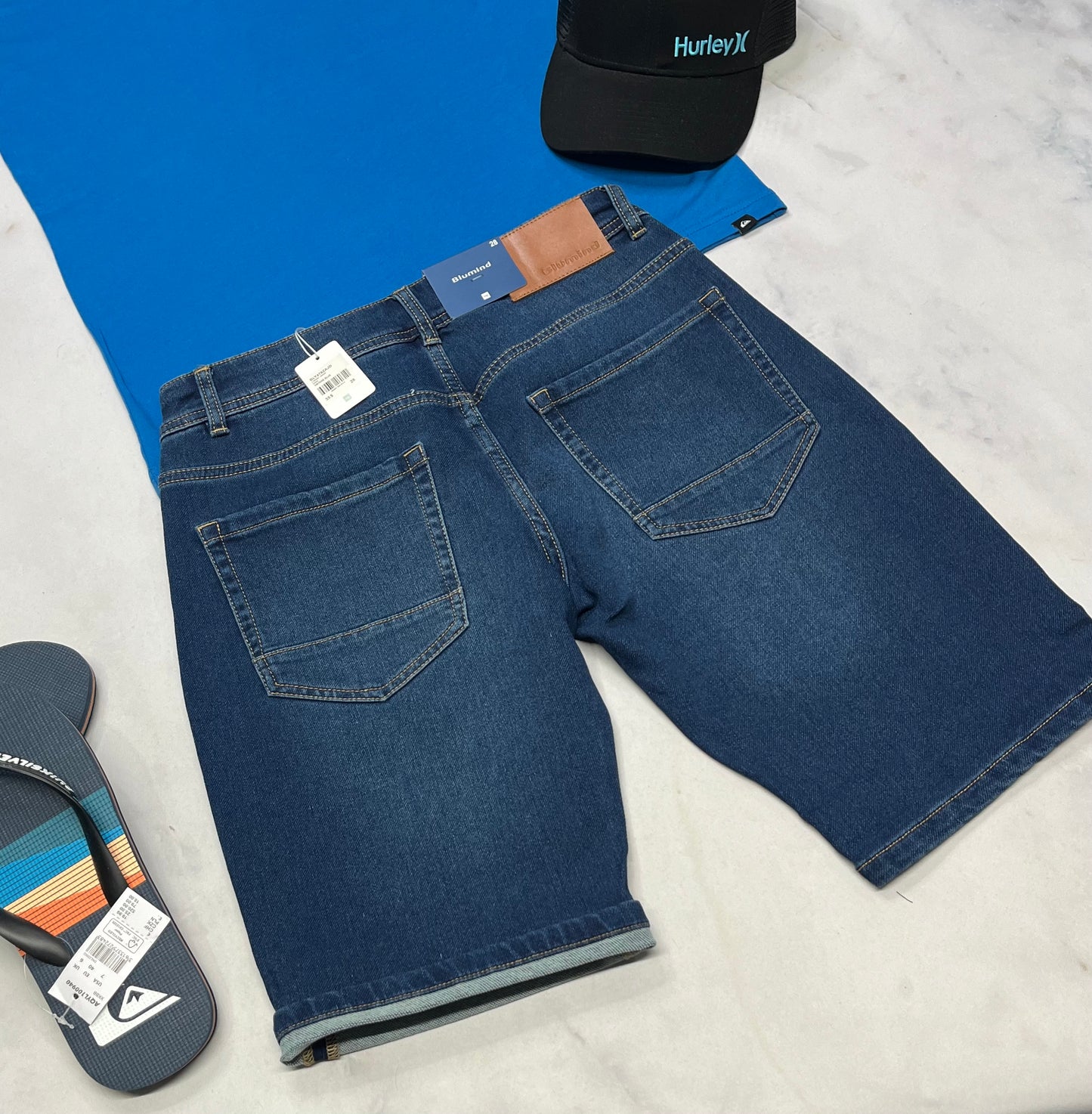 💙 Bermuda jeans : super mou confo . Blum 28/16 ans ado garçon neuf !