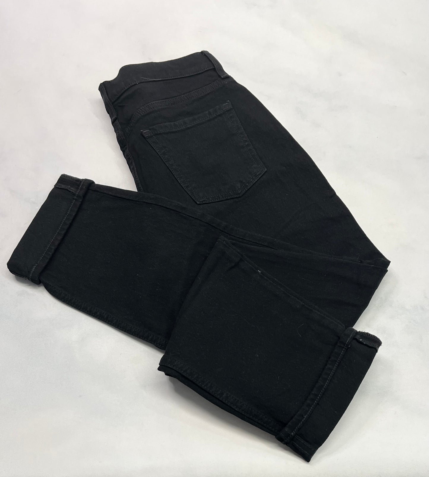Old N. Jeans noir boyfriends / small femme