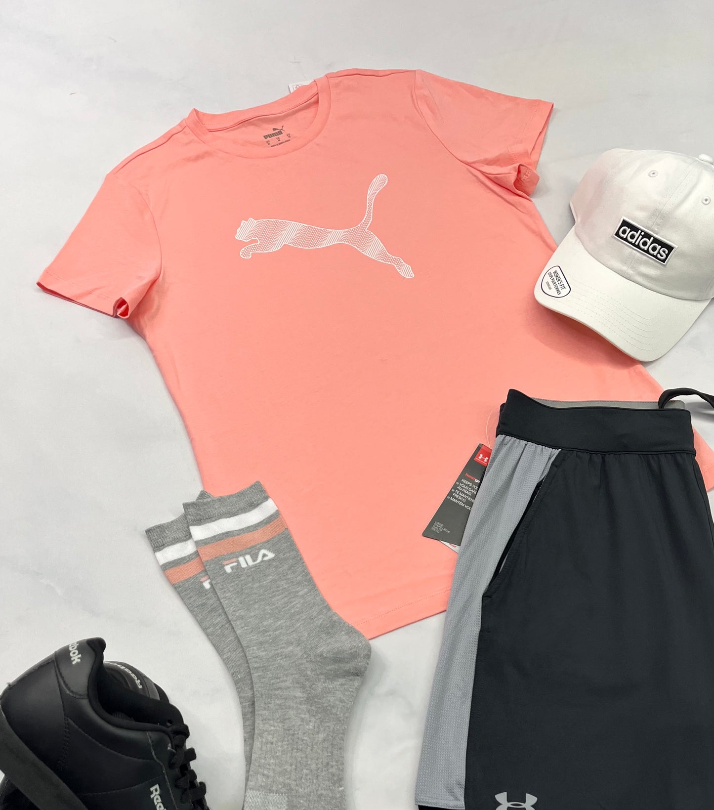 💫 Manche courte : Puma corail M/ femme neuf !