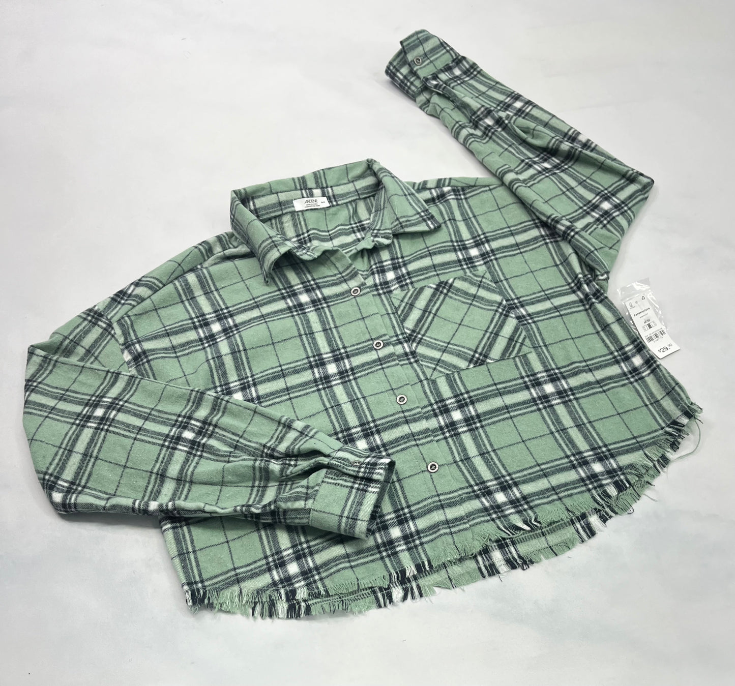 Chemise : écourté en flanelle douce M/ femme neuve !