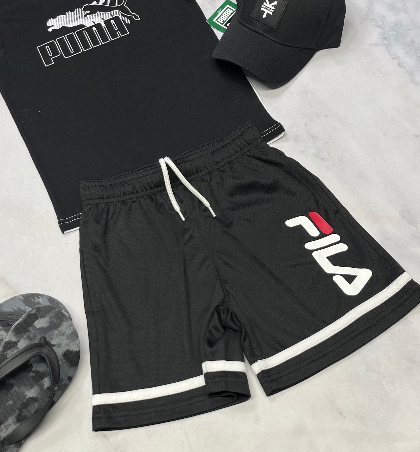 💛 Fila : bermuda tissu de sport 6 ans garçon neuf !