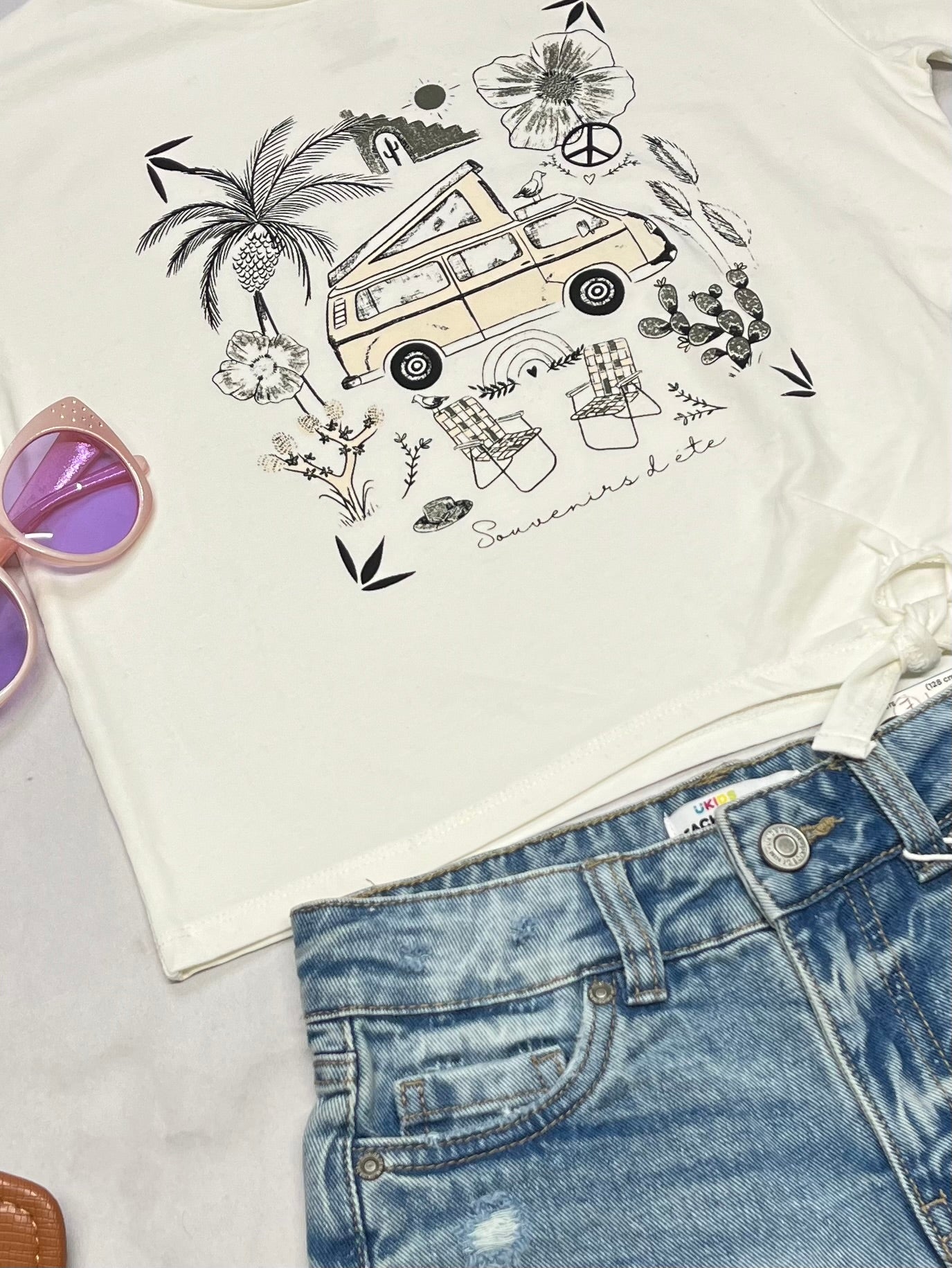🌴 Manche courte : fait 7 ans fille neuf !