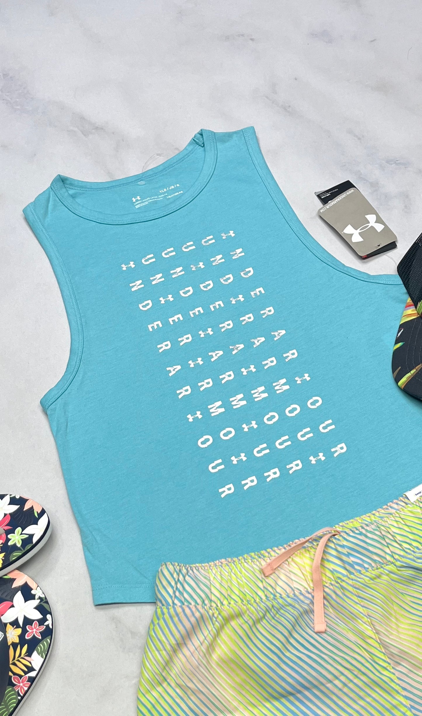 ☀️ Camisole : H.Armour 10-12 ans fille look échancré bas sous les bras ( laisse entrevoir le top ou haut de maillot ). Neuve !