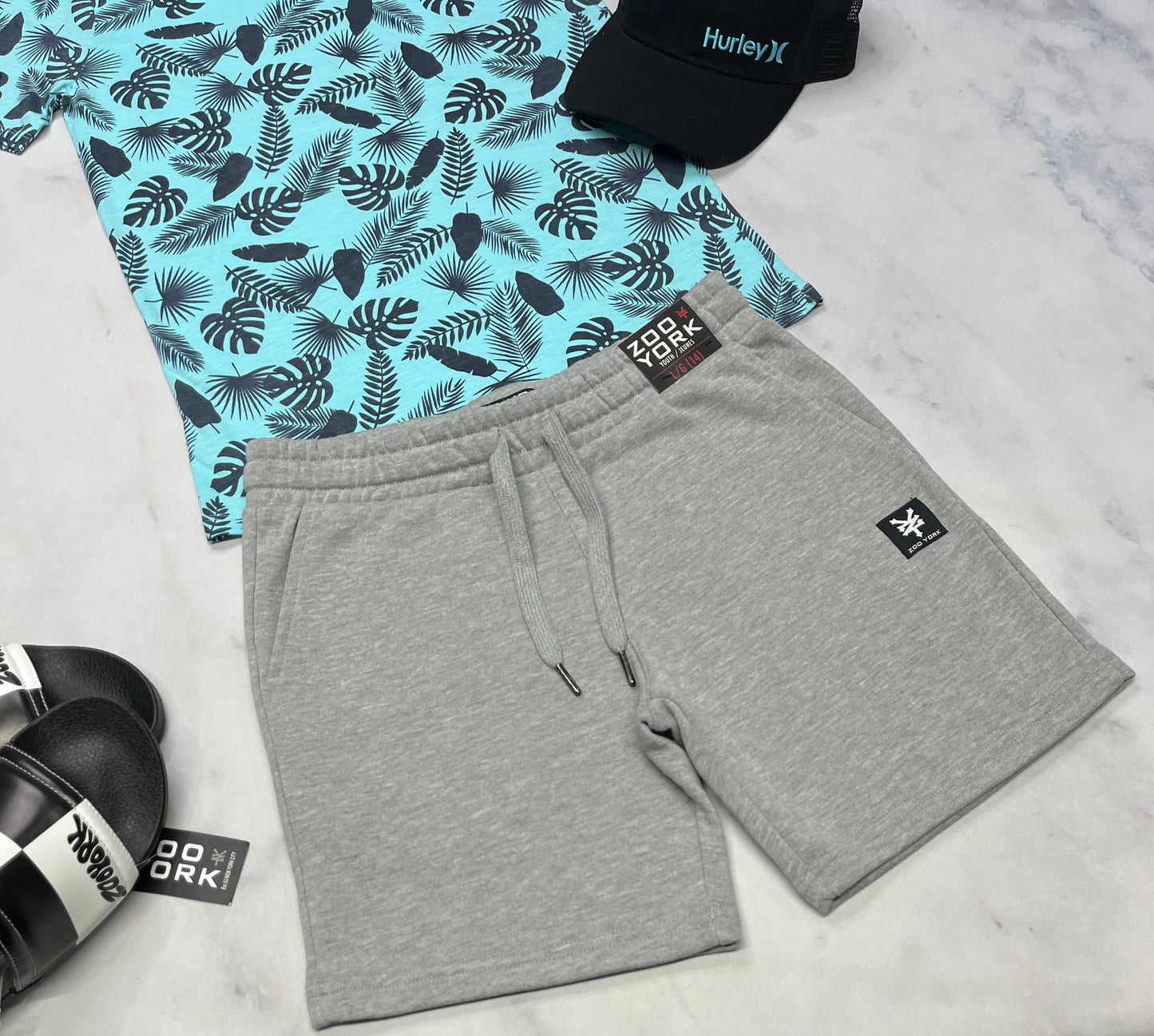 🌿 Short : Zoo York en ouaté gris! 14 ans garçon neuf !
