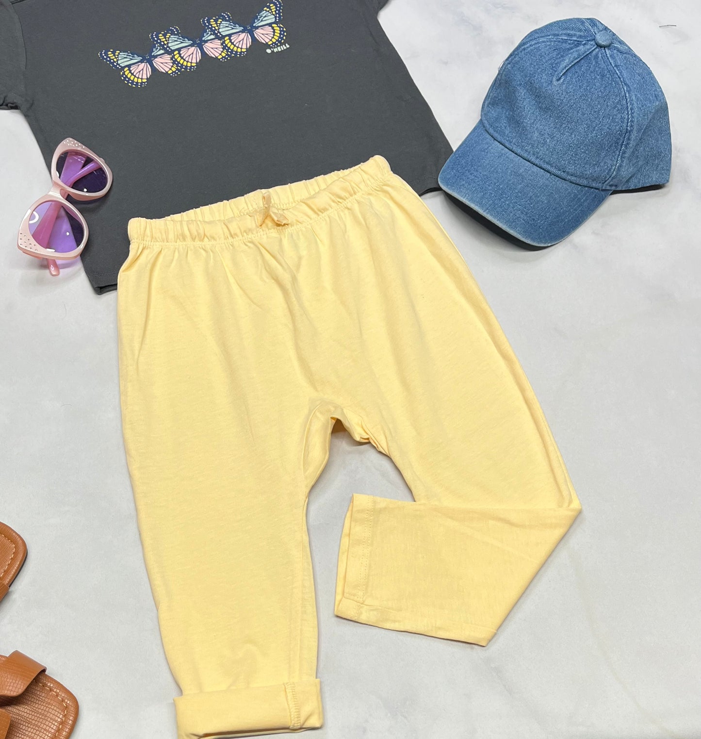 ☀️ Pantalon : hyper léger printemps / été taille haute . 4 ans fille neuf !!
