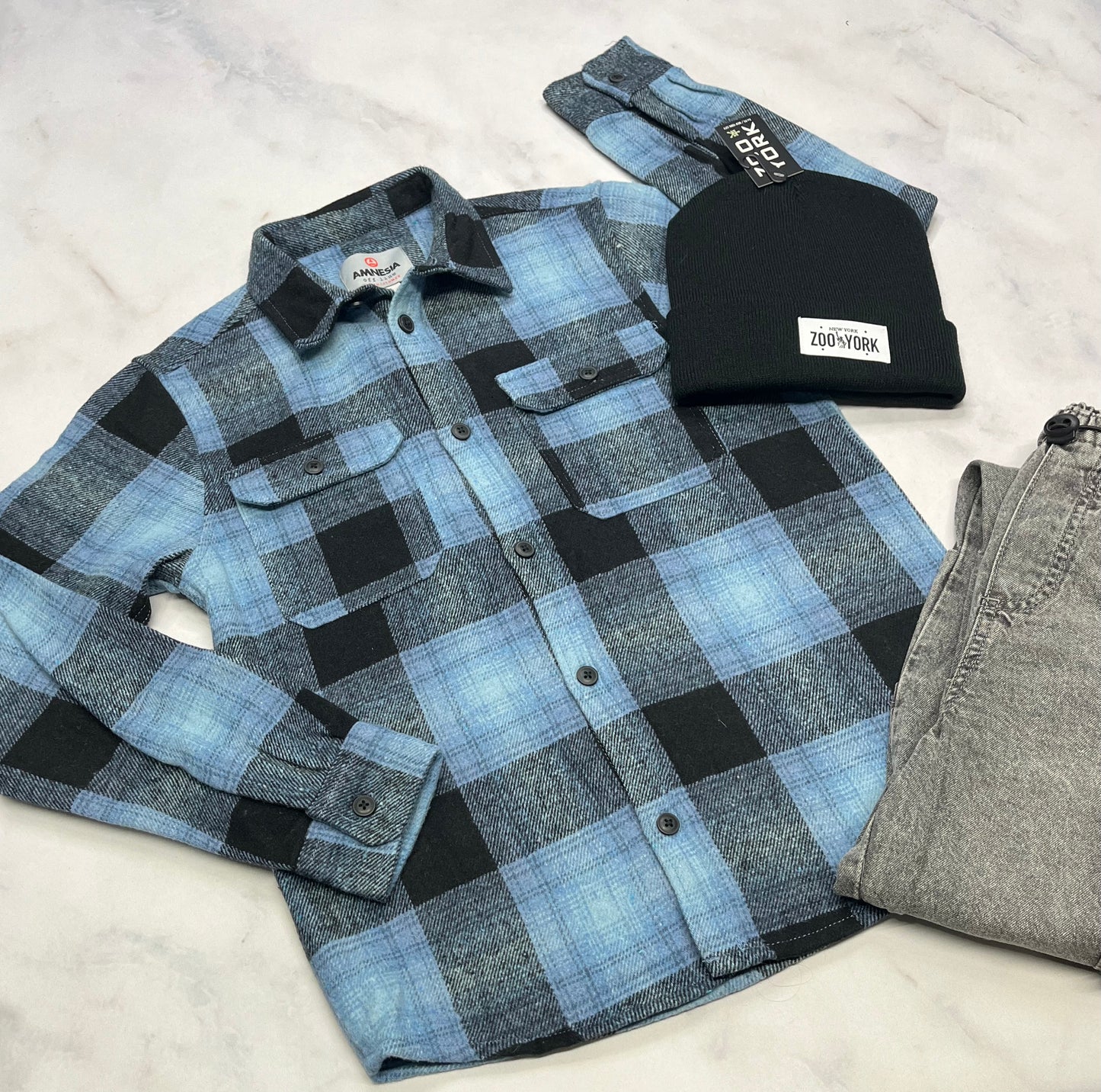 ❄️ Chemise douce chaude : Amnésia 14(+12-14 ans ) neuve .