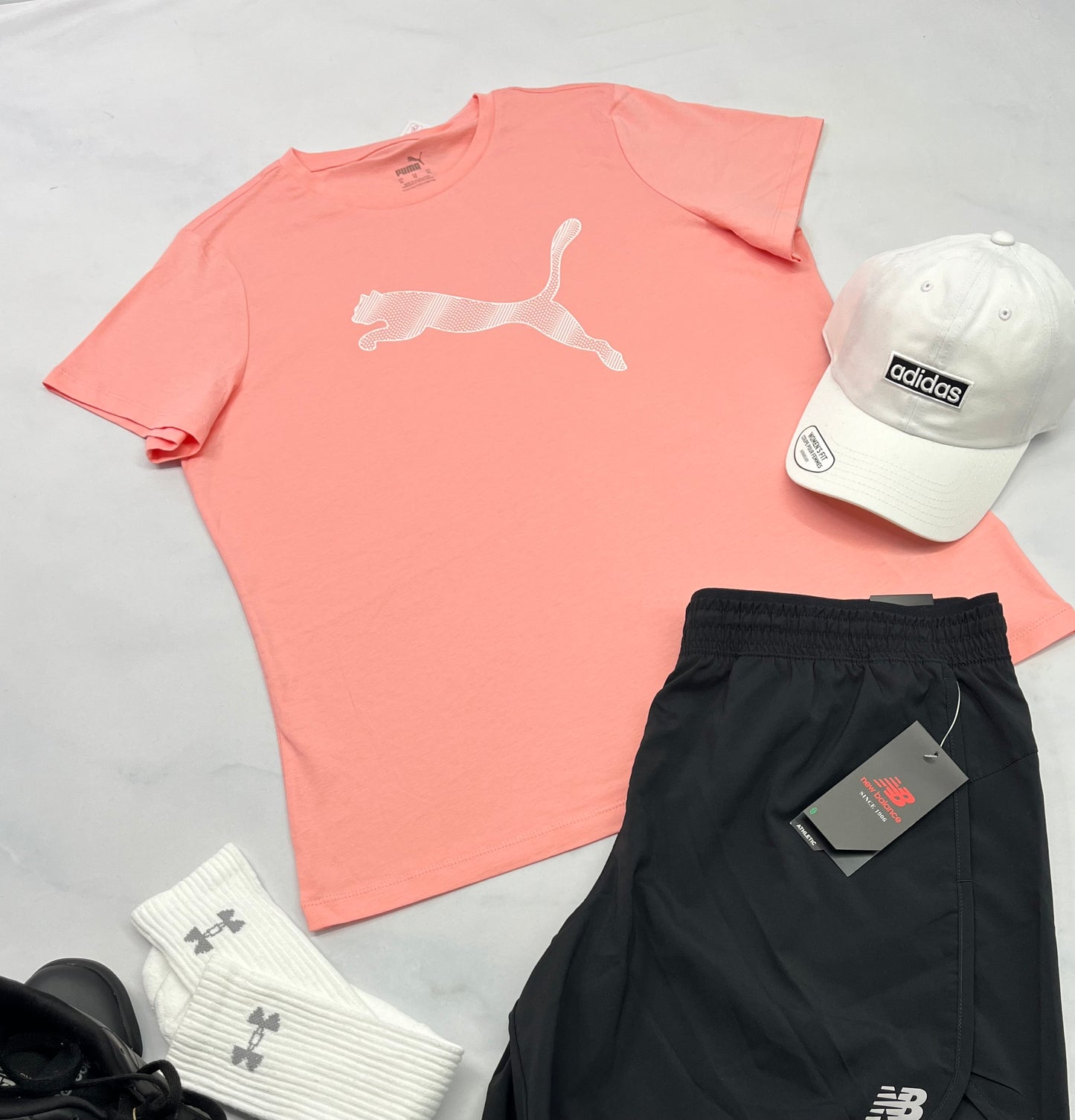 🤩Manche courte : Puma corail XL femme neuf !