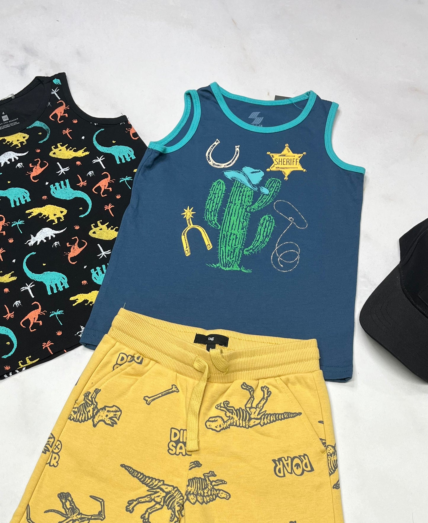 ☀️☀️ Duo : Lot de 2 camisoles neuve 4 ans garçon .