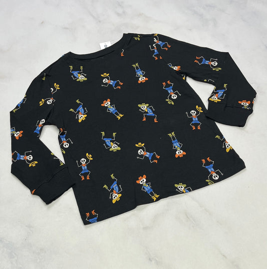 Manche longue : mini squelette élastique au manche ! 5 ans neuf