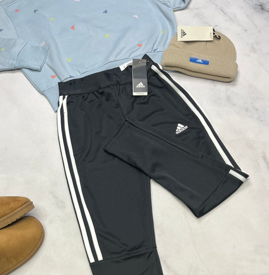 ❄️ Adidas : pantalon tissu de sport ( zip au bas ) taille élastique 11-12 ans fille neuf !