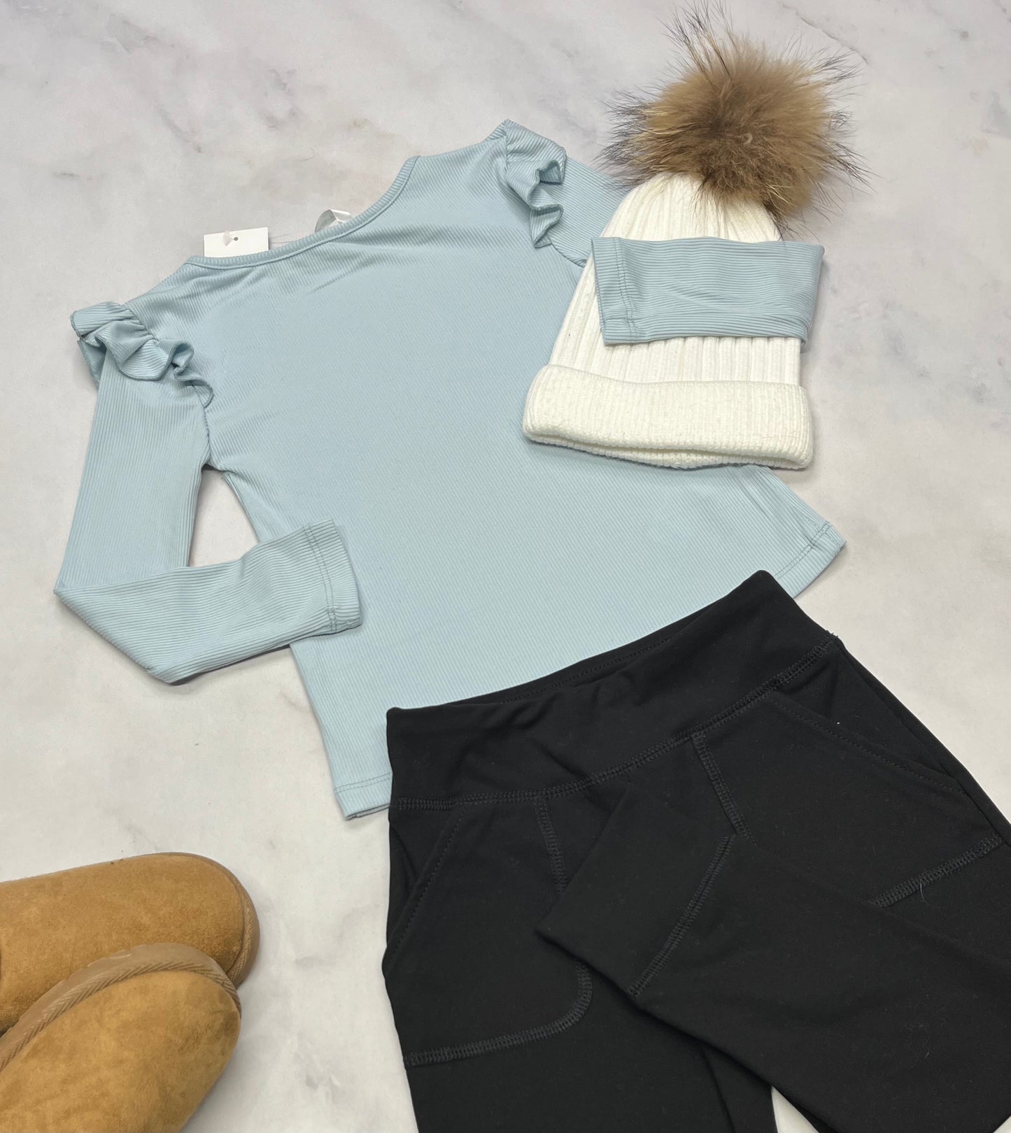 ❄️ Manche longue : stretch . RIB texturé 4 ans fille neuf !