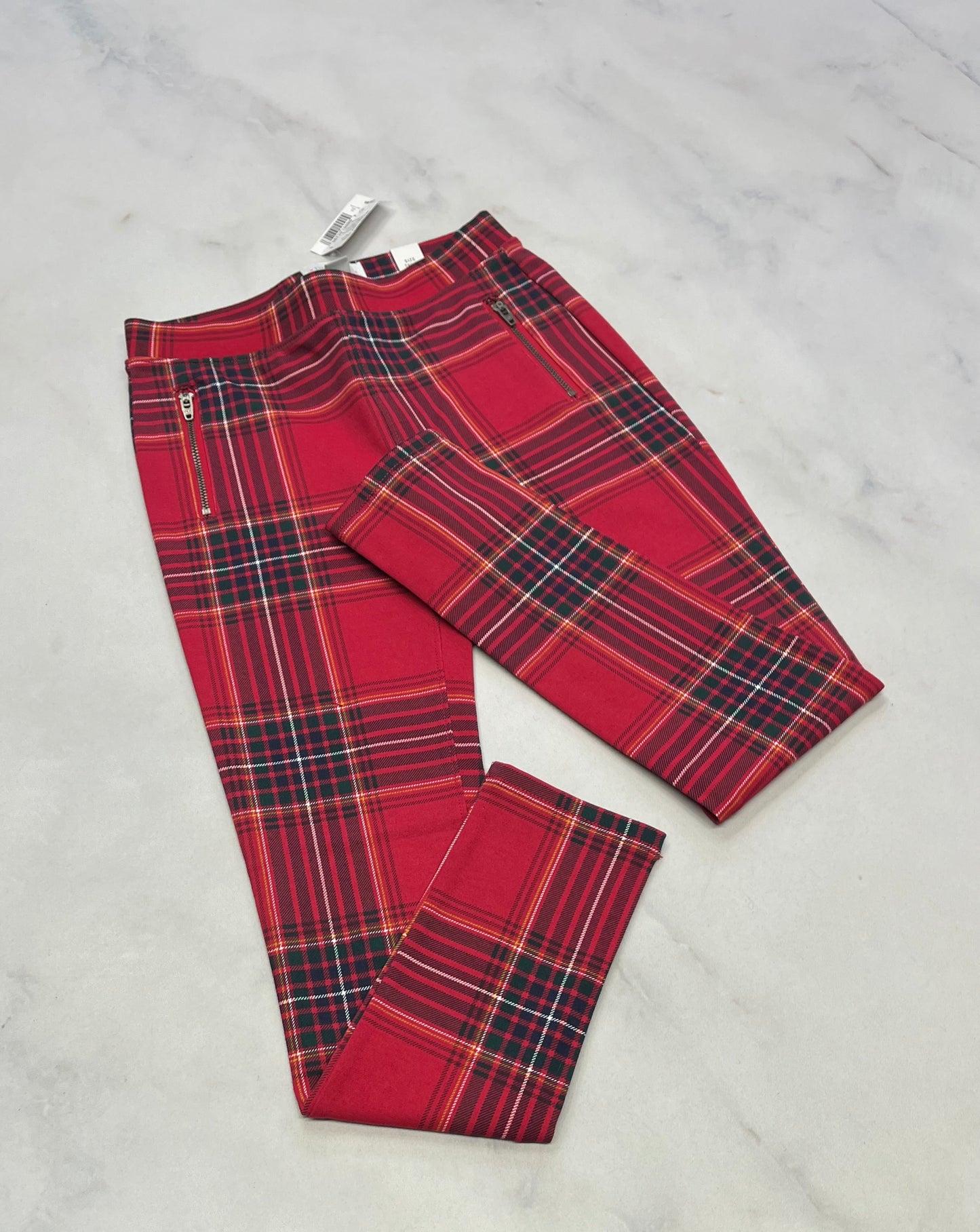 Skinny Jegging : carreauté 8 ans fille zip aux poches superbe !