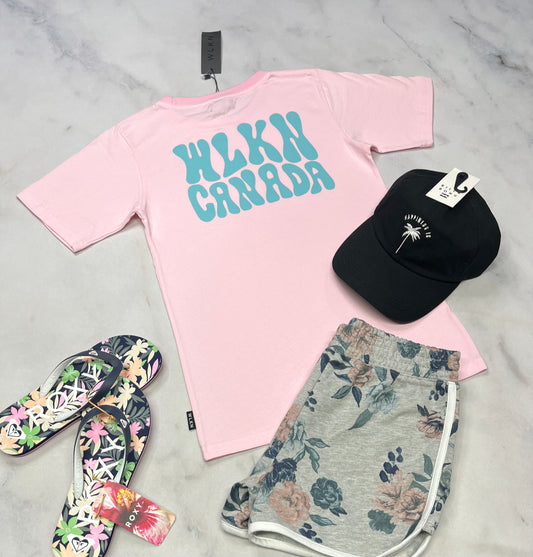 🌸WLKN : Manche courte fait 12-14 ans fille neuf ! Beau logo au dos .