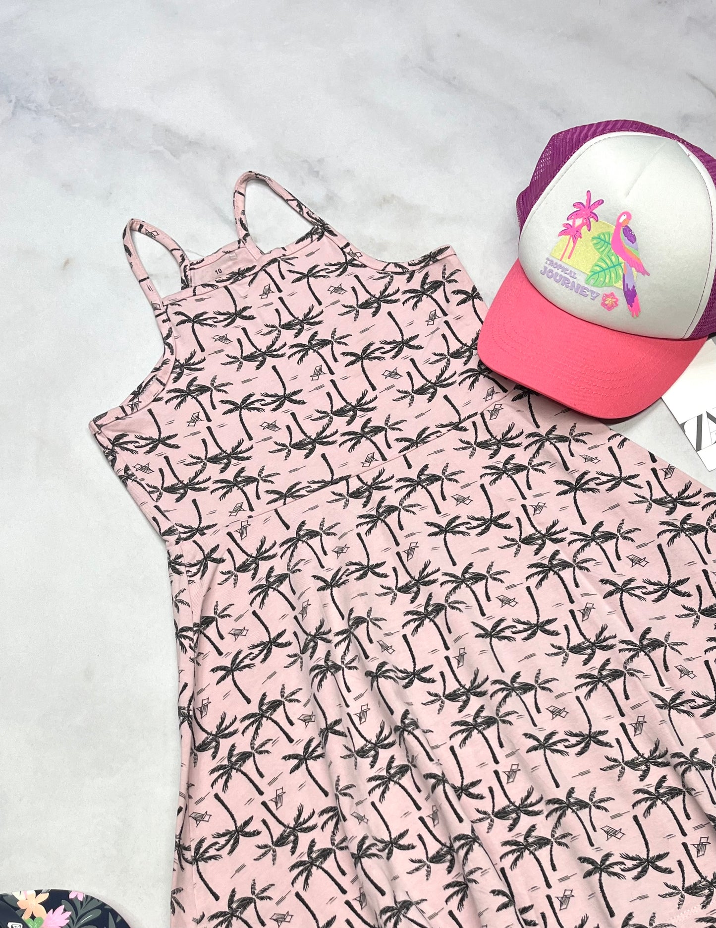 🌸 Robe : en coton extensible Tag fait 8(7-8 ans ) fille confo comme neuve !