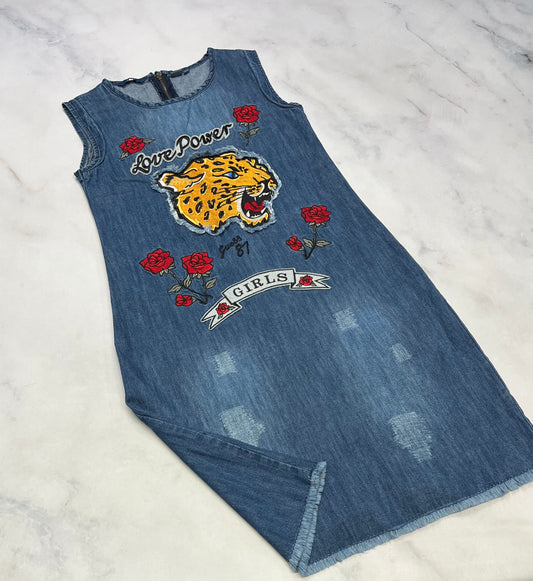 GUESS: Robe en jeans ultra molle confo . 14 ans Comme neuve !