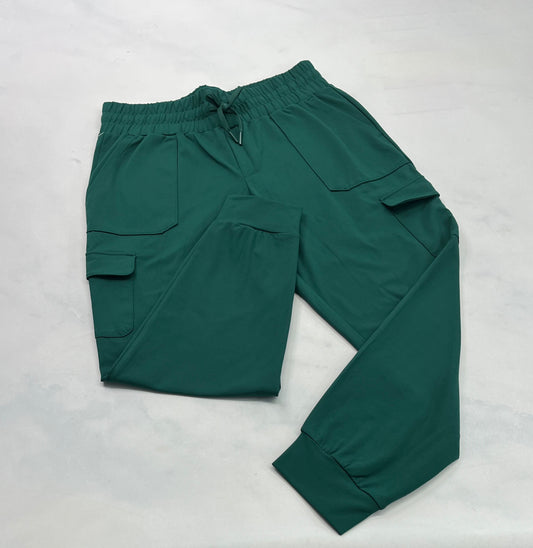 Jogger : cargo vert stretch L/ femme (10-12 ans ) . Neuf!