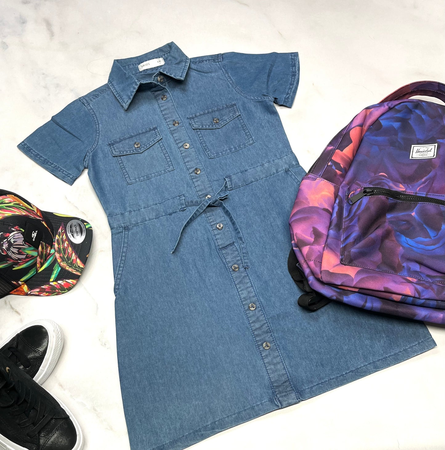 🌷 Robe en jeans : 7-8 ans fille neuve !