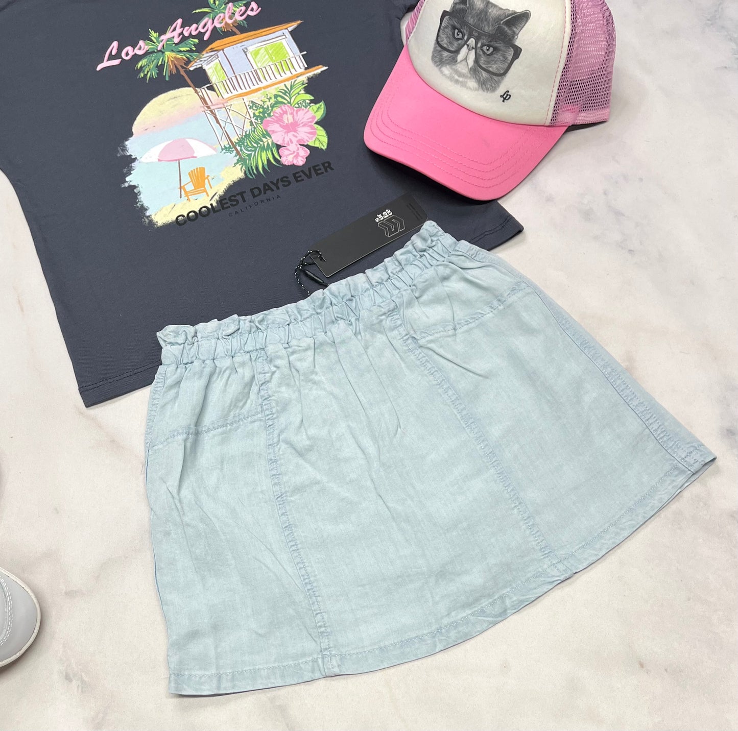 🌿 Jupe : short intégré Surface fait 6X fille neuve .