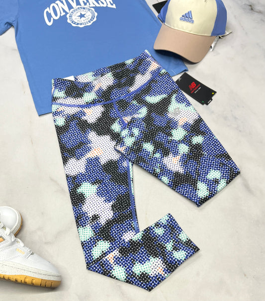 💙 New Balance : Legging tissu de sport stretch + 10-12 ans fille longueur cheville . Neuf !