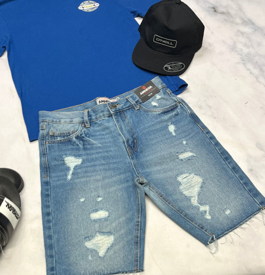 🌵 Bermuda:  jeans Amnésia 13-14 ans garçon neuve !