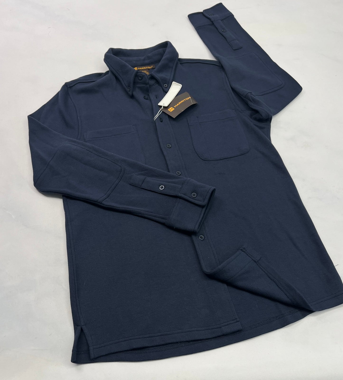 SOLDE Chemise : Hariton jersey tissu plus épais mais souple neuve mais petit maille ligne dans le tissu . Small homme. .