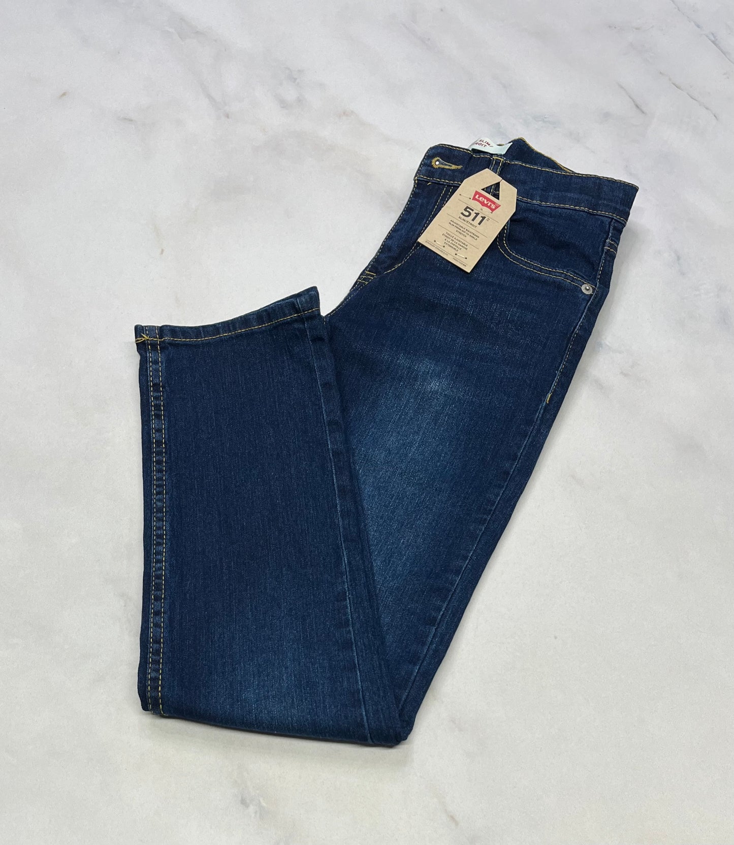 Skinny : jeans Lévis 12 ans taille haute /  fille ajustable neuve !