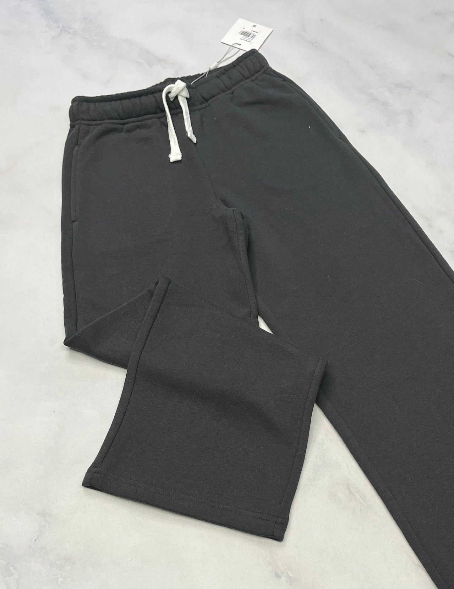 Jog Tag : En ouaté charcoal doux à l’intérieur 8 ans fille jambe large neuf!